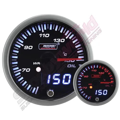 ProSport JDM Style Digital Peak Gauge- Oil Temperature (°C)