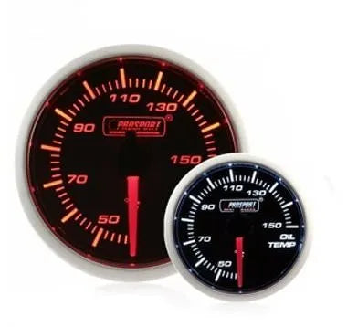 ProSport Super Swiss Stepper Gauge 52mm Oil Temperature °C