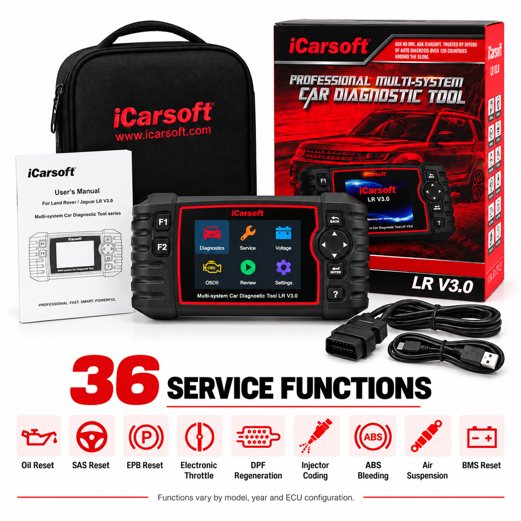 iCarsoft LR V3.0 – Land Rover & Jaguar Diagnostic Scanner