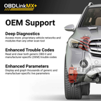 OBDLink MX+ Bluetooth OBD2 Scanner & Diagnostic Adapter - FORScan, Bimmercode, DashCommand - iPhone, Android & Windows