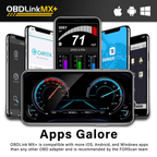OBDLink MX+ Bluetooth OBD2 Scanner & Diagnostic Adapter - FORScan, Bimmercode, DashCommand - iPhone, Android & Windows
