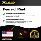 OBDLink MX+ Bluetooth OBD2 Scanner & Diagnostic Adapter - FORScan, Bimmercode, DashCommand - iPhone, Android & Windows